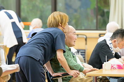 在宅で介護を受ける方に